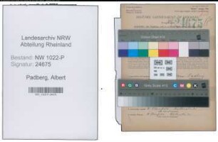 Entnazifizierung Albert Padberg , geb. 30.03.1888 (Kaufmaennischer Angestellter)