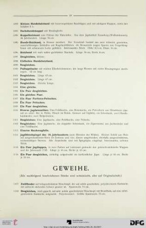 Geweihe (Nr. 1117-1278)