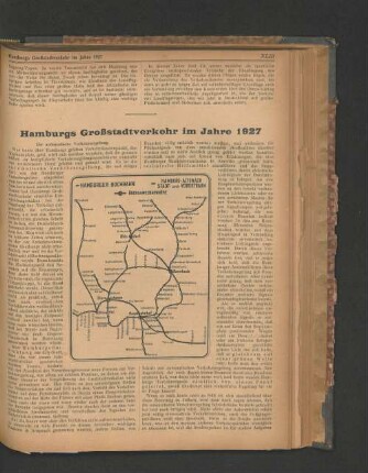 Hamburgs Großstadtverkehr im Jahre 1927