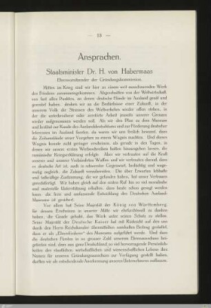 Ansprachen