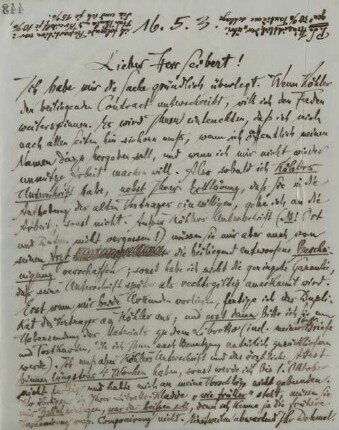 Brief an Willy Seibert
