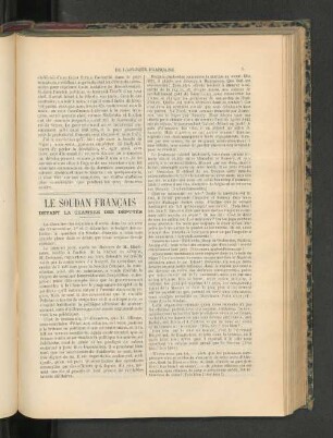 Le Soudan Francais.
