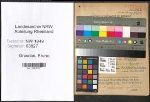 Entnazifizierung Bruno Grusdas , geb. 14.06.1907 (Arbeiter)