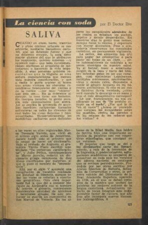 Saliva : La ciencia con soda