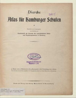 Diercke-Atlas für Hamburger Schulen