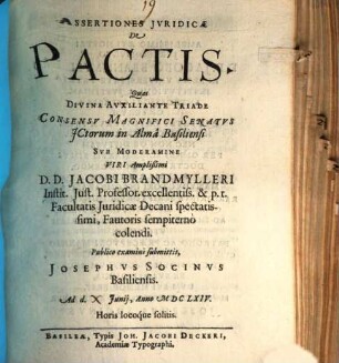Assertiones iur. de pactis