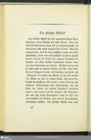 Die jüdische Mystik