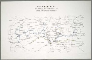 Feldzug 1757. Erste Periode, von Mitte April bis zum 6ten Mai. Operationen in Boehmen