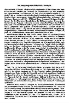 Die Georg-August-Universität zu Göttingen