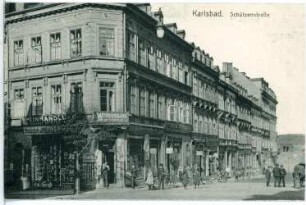Karlsbad. Schützenstraße mit Weinhaus Guttenstein
