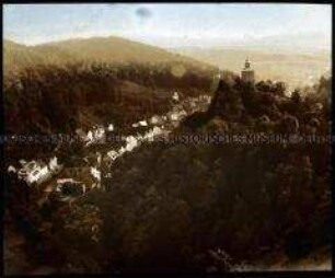 Blick auf Berneck im Fichtelgebirge