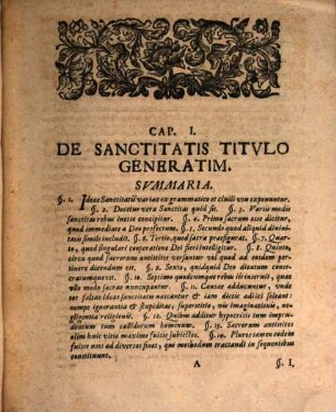 Dissertatio ... de imposturis sanctitatis titulo factis, Prima