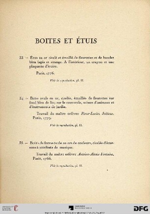 Boites Et Ètuis (Nr.33-54)