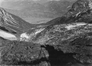 Blick auf Oberstdorf : Blick vom Nebelhorn auf Oberstdorf.