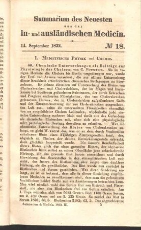 14. September 1832. No 18.