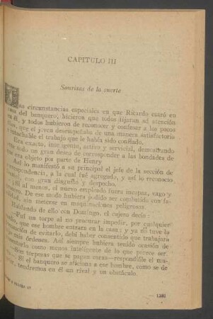 Capítulo III - Sonrisas de la suerte