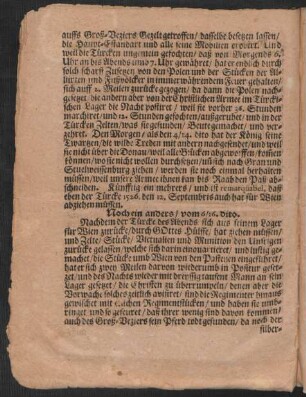 Noch ein anders/ vom 6/ 16. dito.