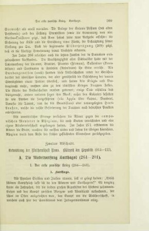 Zweiter Abschnitt. Entwicklung der Weltherrschaft Roms. Blütezeit der Republik (264-133)