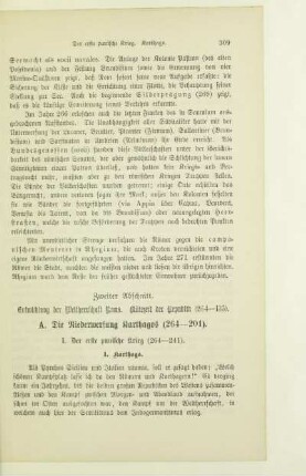 Zweiter Abschnitt. Entwicklung der Weltherrschaft Roms. Blütezeit der Republik (264-133)
