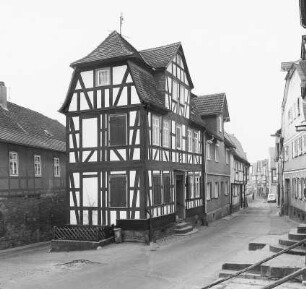 Fachwerkwohnhaus; Büdingen, Obergasse 21