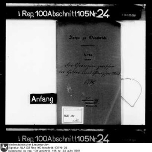 Grenze zwischen der Hilter und der Glaner Mark