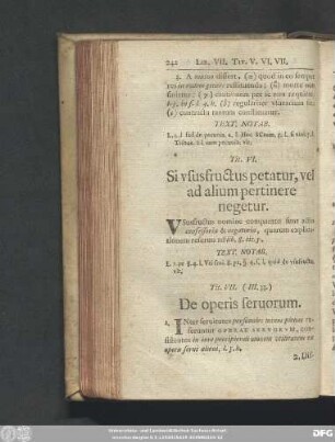 Tit. VI. Si ususfructus petatur, vel ad alium pertinere negetur.