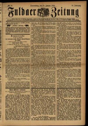 Ausgabe vom Donnerstag, den 25. Januar 1894.