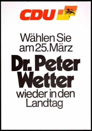 CDU, Landtagswahl 1984