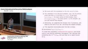 Construction of lattices defining fake projective planes - Lecture 7