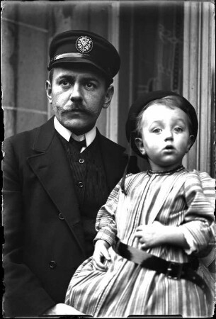 Dresden, Rudolf Stich mit Sohn Hans