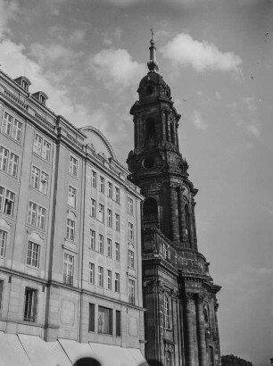 Dresden-Altstadt. Altmarkt, Kreuzkirche