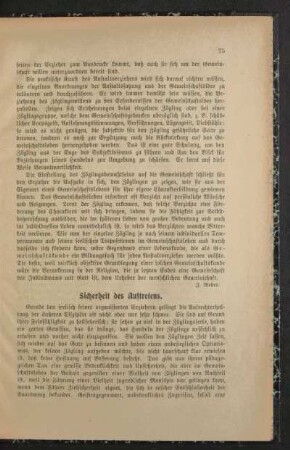 Sicherheit des Auftretens
