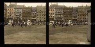 Vorbeimarsch der Fahnengruppe, Max-Joseph-Platz, München