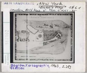 New York: alter Stadtplan "Dukes Map", London, British Museum