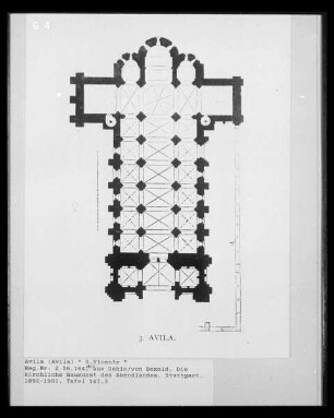 Avila, Kirche San Vicente, Grundriss
