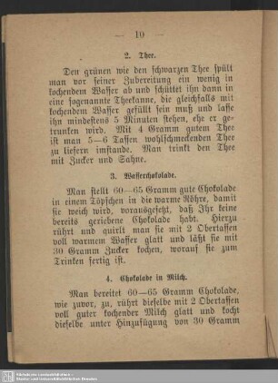I. Warme Getränke