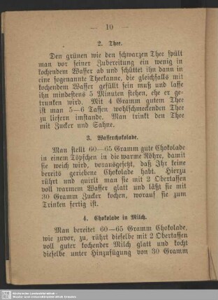 I. Warme Getränke