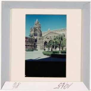 Palermo: Kathedrale, Glockenturm und Portal (Foto 1965)