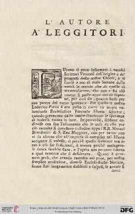 L'autore a'leggitori