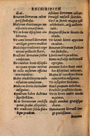 Enchiridion ad verborum copiam