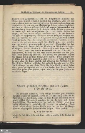 11. Proben geistlichen Briefstils aus den jahren 1770 bis 1840