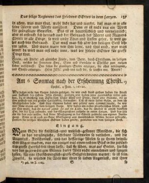 137-149, XV. Am 6. Sonnt. nach Epiphan.