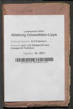 Erblasser: Schlegel, Bernward; Erblasser: Schlegel, Catharina Sibilla, geb. Köhler: