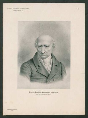 Heinrich Friedrich Karl Freiherr vom Stein