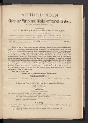 N° 53. October 1894. Wien