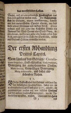 Drittes Capitel. - Fünftes Capitel.