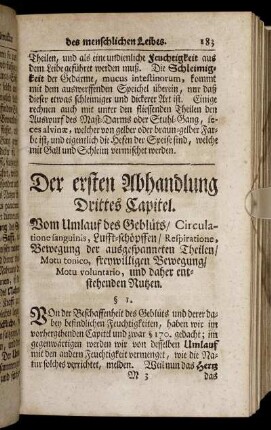 Drittes Capitel. - Fünftes Capitel.