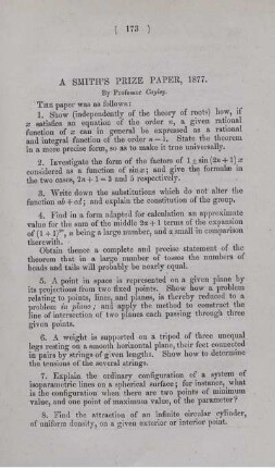 A Smith's price paper, 1877.