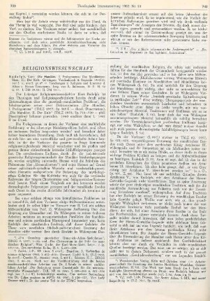 739-746 [Rezension] Rudolph, Kurt, Die Mandäer