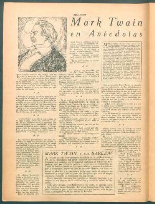 Mark Twain en anécdotas